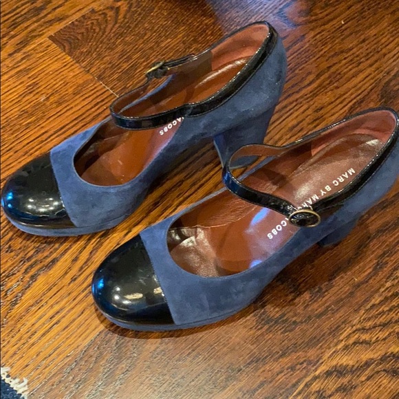 Marc Jacobs Shoes - Marc Jacobs Mary Jane pumps 37.5 fits a 7 suede